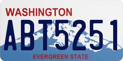 WA license plate ABT5251