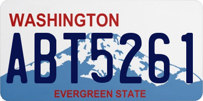 WA license plate ABT5261