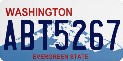 WA license plate ABT5267