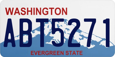 WA license plate ABT5271