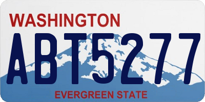 WA license plate ABT5277