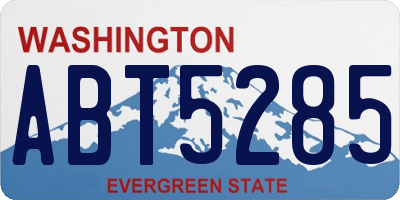 WA license plate ABT5285
