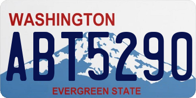 WA license plate ABT5290