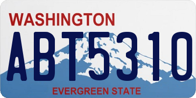WA license plate ABT5310