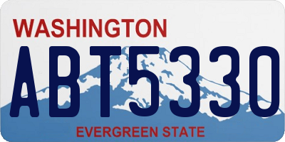 WA license plate ABT5330