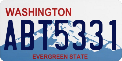 WA license plate ABT5331