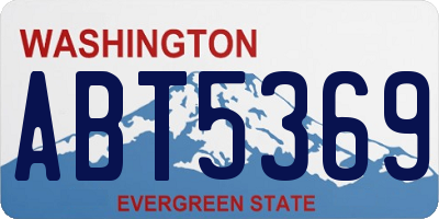 WA license plate ABT5369