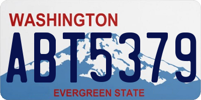 WA license plate ABT5379