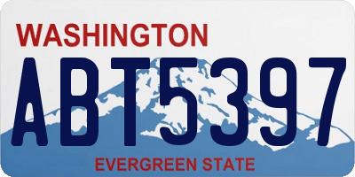 WA license plate ABT5397
