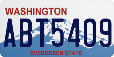 WA license plate ABT5409