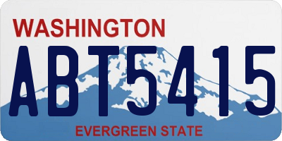 WA license plate ABT5415