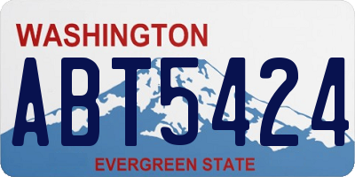 WA license plate ABT5424
