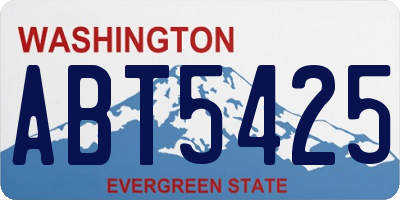 WA license plate ABT5425