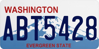 WA license plate ABT5428