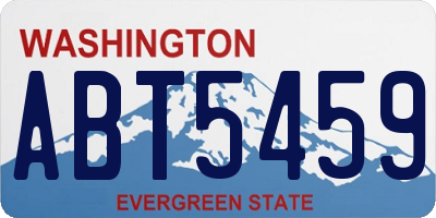 WA license plate ABT5459