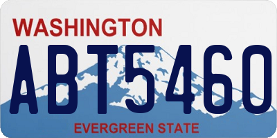 WA license plate ABT5460