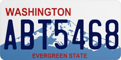 WA license plate ABT5468