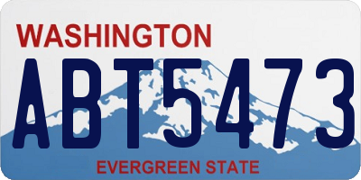 WA license plate ABT5473