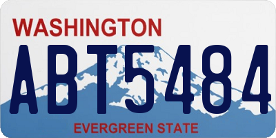 WA license plate ABT5484
