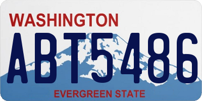 WA license plate ABT5486