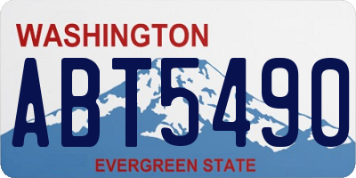WA license plate ABT5490