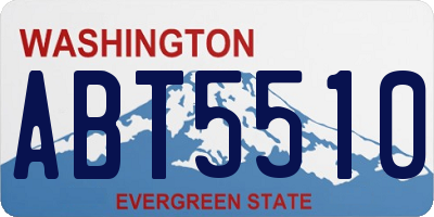 WA license plate ABT5510