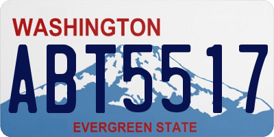 WA license plate ABT5517