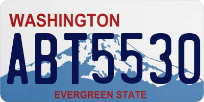 WA license plate ABT5530