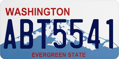 WA license plate ABT5541