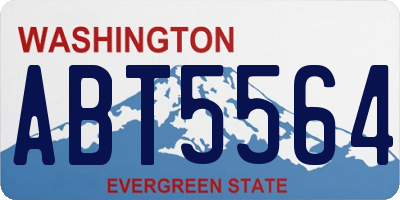 WA license plate ABT5564