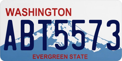 WA license plate ABT5573