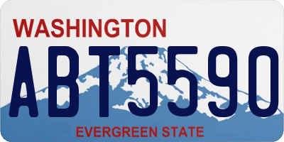 WA license plate ABT5590