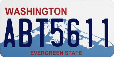 WA license plate ABT5611