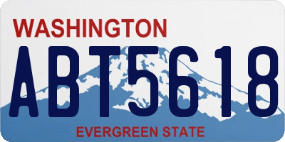 WA license plate ABT5618