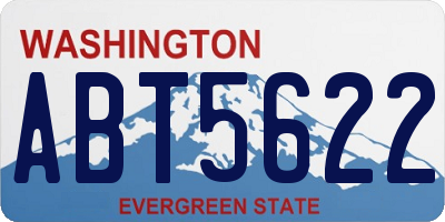 WA license plate ABT5622