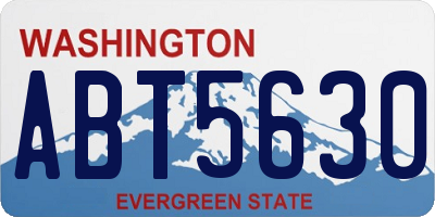 WA license plate ABT5630