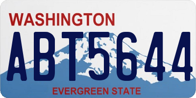 WA license plate ABT5644