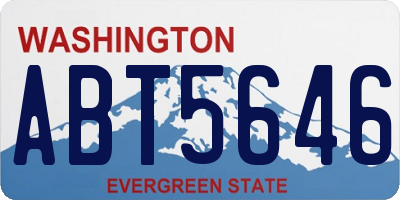 WA license plate ABT5646