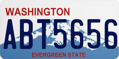 WA license plate ABT5656