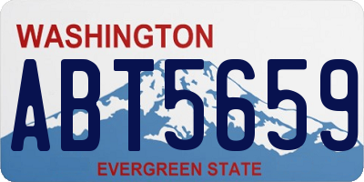WA license plate ABT5659