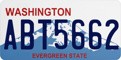 WA license plate ABT5662