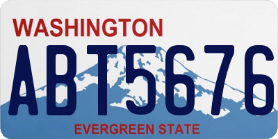WA license plate ABT5676