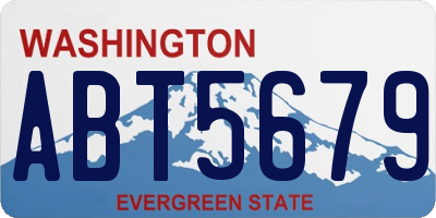 WA license plate ABT5679