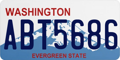 WA license plate ABT5686