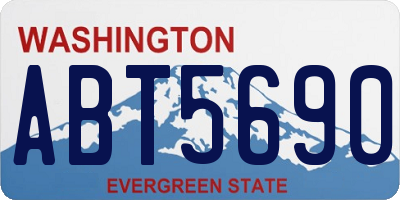 WA license plate ABT5690