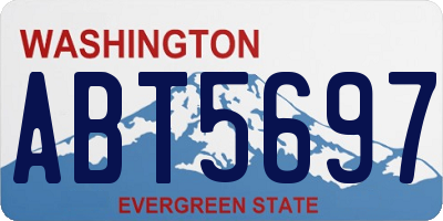 WA license plate ABT5697