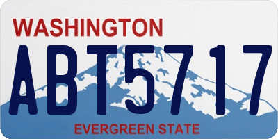 WA license plate ABT5717