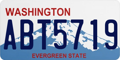 WA license plate ABT5719