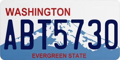 WA license plate ABT5730