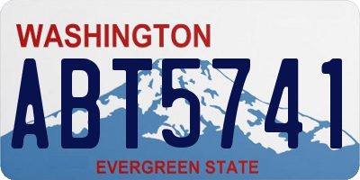 WA license plate ABT5741